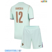 Camisa de time de futebol França Bradley Barcola #12 Replicas 2º Equipamento Infantil Mundo 2026 Manga Curta (+ Calças curtas)